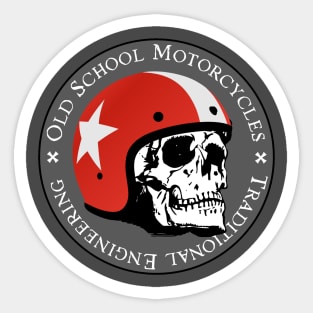 Old School Motorcycles Sticker